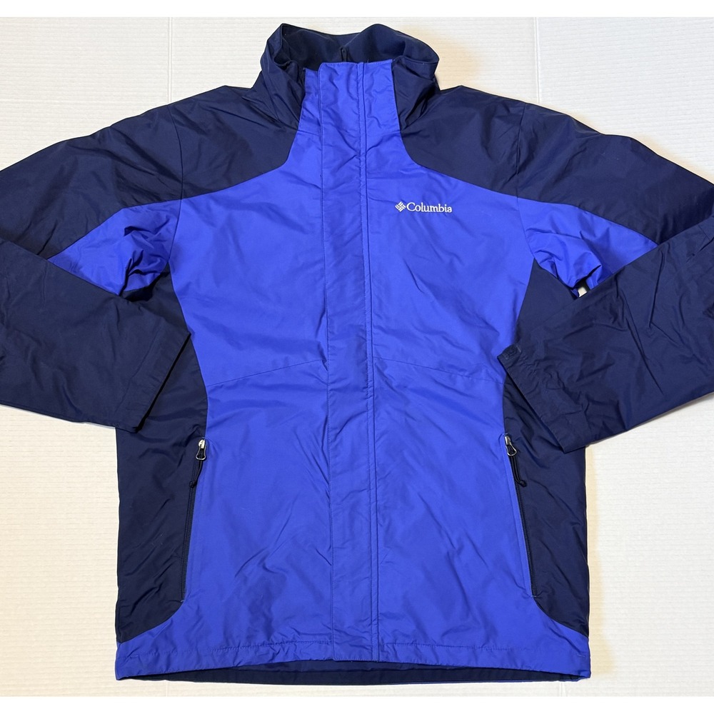 COLUMBIA - Men's Interchange Jacket - Shell Only - Blue Windbreaker - Medium